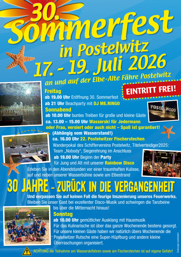Sommerfest Postelwitz 2026 Programm