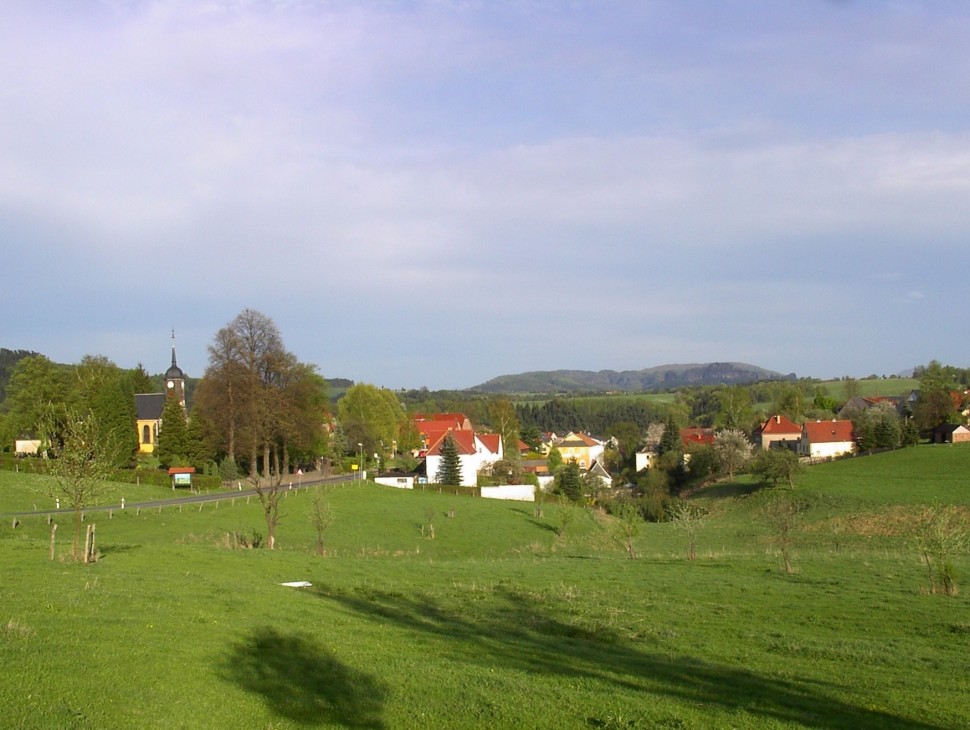 Blick auf Porschdorf