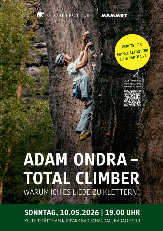 Vortrag Adam Ondra Plakat
