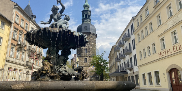 Sendigbrunnen auf dem Martkplatz Bad Schandau